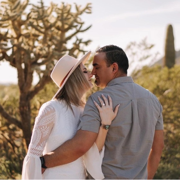 White Lace Detail Bell Sleeve Bohemian Mini Dress - Picture 16 of 16